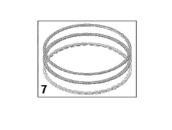 Поршневые кольца оригинал BRP 420892824 для BRP LYNX/Ski-Doo/Sea-Doo/Can-Am 600/900 ACE (Piston Ring Set)