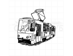Штамп трамвай, питерские мотивы