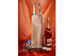 Эко-сумка под шампанское с нанесением