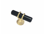 Ручка-кнопка RK-150, золото/черный