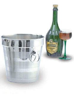 Ведро для шампанского нерж. d=200/130 мм. h=200 мм. 3800 мл. с кольцами MGSteel /1/6/24/