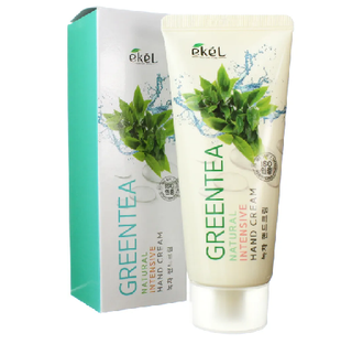 EKEL Крем для рук с Зеленым чаем Увлажняющий Natural Intensive Hand Cream Green Tea, 100 мл. 652376