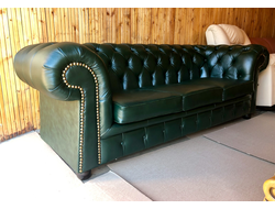 ФИНСКИЙ НОВЫЙ кожаный диван-кровать CHESTER. Раскладной. Натуральная высококачественная кожа. В НАЛИЧИИ.