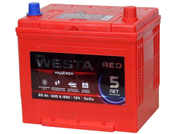 Автомобильный аккумулятор Westa Red 65 Ач о/п Asia