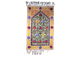 Мусульманский молитвенный коврик с рисунком мечети из чистого шелка 70х110 см