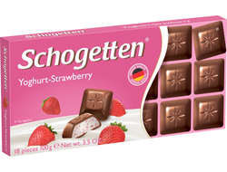 Шоколад Schgotten Yoghurt Strawberry 100гр