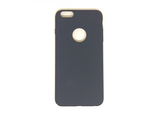 Защитная крышка iPhone 6plus, с вырезом под логотип, матовая, темно-синяя
