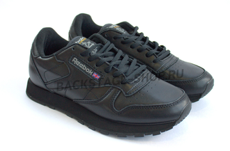 Кроссовки Reebok Classic Black кожаные