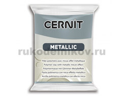 полимерная глина Cernit Metallic, цвет-steel 167 (сталь), вес-56 грамм