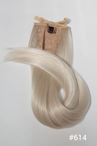 Шиньон-хвост на ленте из искусственных волос (прямой) 60 см Тон № 614