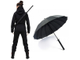 САМУРАЙСКИЙ ЗОНТ, зонт самурая, зонт-меч, японский зонт, катана, чёрный зонтик, не обычный, в виде