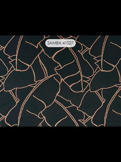 Samba, вискозная портьера с тропической темой узора