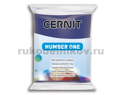 полимерная глина Cernit Number One, цвет-navy blue 246 (темно-синий), вес-56 грамм