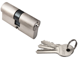 Ключевой цилиндр RUCETTI ключ/ключ (60 мм) R60C SN Цвет - Белый никель