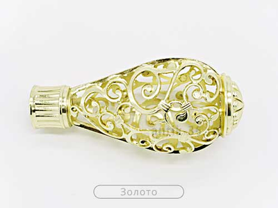 "Стамбул", наконечник для настенного металлического карниза. 16-19 мм