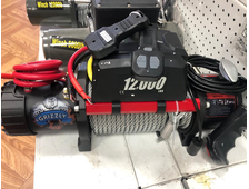 Лебедка электрическая 12V Electric Winch GRIZZLY 12000lbs / 5443 кг (блок управления и механизм влагозащищены (IP66)) стальной трос