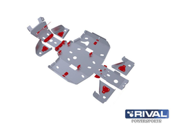 Защита ATV Rival 444.5501.2 для SUZUKI Kingquad LT-A750/ LT-A500 2011-2018 (Алюминий) (1100*750*250)