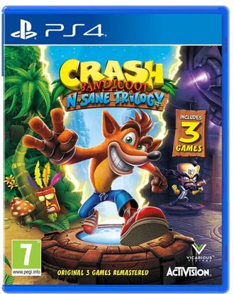 Диск Sony PS4 Crash Bandicoot N&#039;sane Trilogy