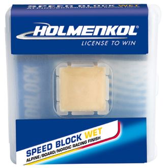 Спрессованный гоночный порошок Holmenkol SPEEDBLOCK WET теплый 24351