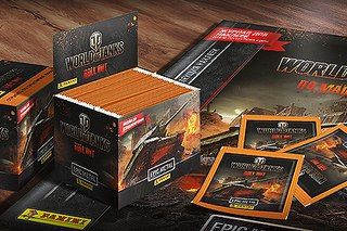 Бокс наклеек &quot;World of Tanks Panini&quot;. 50 пакетиков по 5 наклеек (250 наклеек)