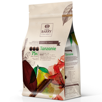 Шоколадный кувертюр Origin Tanzanie Cacao Barry 75% галлеты