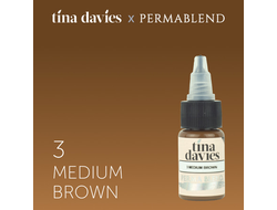 Permablend "Tina Davies 'I Love INK' 3 Medium Brown" 15 мл