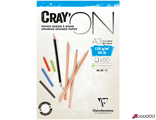 Скетчбук - блокнот 50л. А3 на склейке Clairefontaine &quot;Cray&#039;ON&quot;, 120г/м2, мелкозерн. 975021C