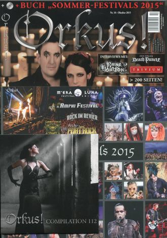 ORKUS Magazine October 2015 ASP, Spielbann, Trivium Cover ИНОСТРАННЫЕ МУЗЫКАЛЬНЫЕ ЖУРНАЛЫ