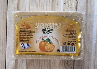 Натуральное оливковое мыло АПЕЛЬСИН (Греция)