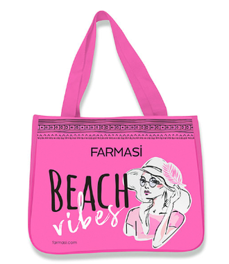 Пляжная сумка розовая от Farmasi Фармаси Турция