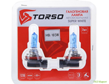 Комплект галогенных ламп TORSO H9, 4200 K, 12 В, 65 Вт, 2 шт., SUPER WHITE 1066738