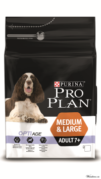 PRO PLAN Optiage Medium & Large Adult 7+ Про План Эдалт корм для собак старше 7 лет средних и крупных пород - курица, рис, 3 кг