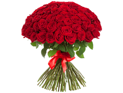 Букет из 101 красной розы - 60 см