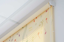 Интерьерная УФ-печать на рулонных шторах в Воронеже