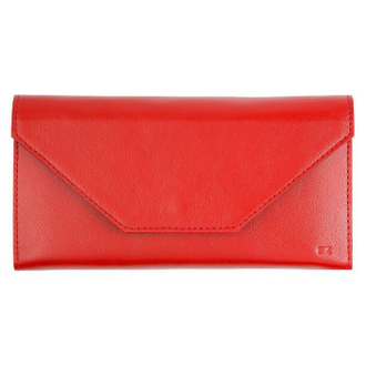 кожаный красный женский кошелек Envelope