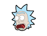 Значок деревянный Рик кричит