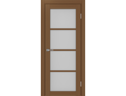 Межкомнатная дверь "Турин-540" орех (стекло сатинато)