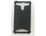 Защитная крышка силиконовая универсальная для смартфона 5,5&#039;-5,7&#039;, черная
