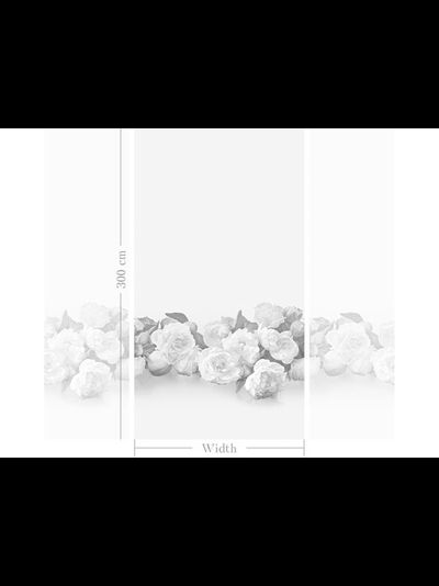 FA1048.  Эксклюзивная ткань с купонным узором из роз и пионов