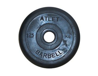 Диск обрезиненный MB Barbell Atlet, d=26мм, вес 1,25 кг