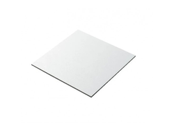 Подложка усиленная ДЕРЕВЯННАЯ Белая ламинированная (толщина 3 мм), КВАДРАТНАЯ 15*15 см