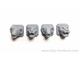 Stone animal heads