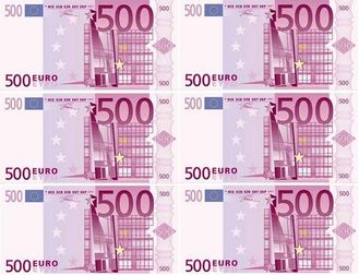 Вафельная картинка Евро