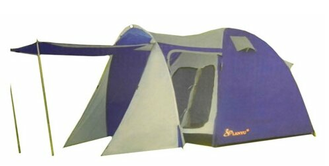 Палатка кемпинговая 5 местная с тамбуром и 2-я входами LANYU LY-1607D (450х250х195 см)