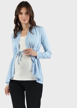 Блуза "ЛИРА" для беременных и кормящих, голубой
