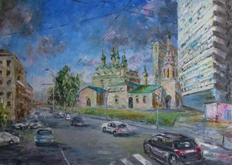 Картина Церковь Симеона Столпника на Поварской Круглова Светлана