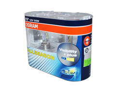 Лампа OSRAM H7 55W 12V ALLSEASON с увеличенным сроком службы, двойная коробка