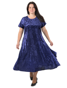 Женская одежда - Вечернее, нарядное платье Арт. 8061 (Цвет синий 01) Размеры 60-90
