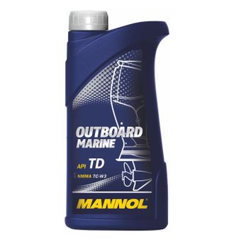 Масло моторное MANNOL OUTBOARD MARINE для двиг. с вод. охлажд. (для лодок), 1 л.