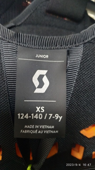 Защита горнолыжная детская SCOTT Protector Jr AirFlex black/gray